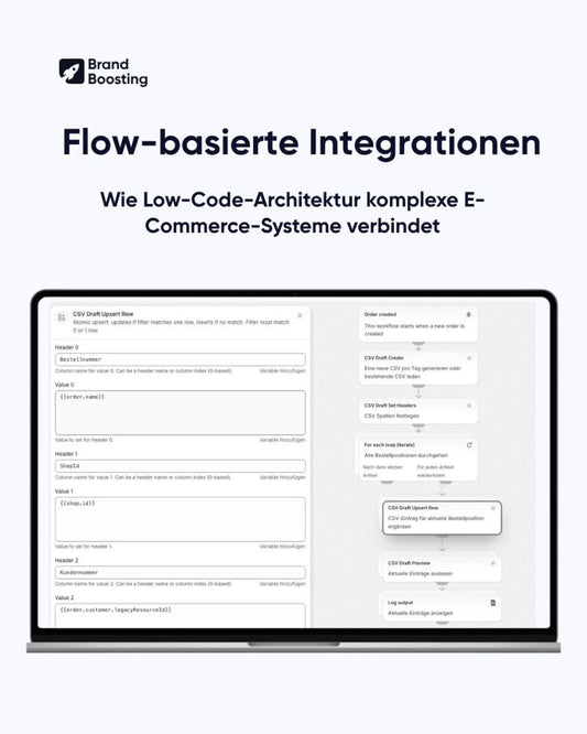 Flow-basierte Integrationen: Wie Low-Code-Architektur komplexe E-Commerce-Systeme verbindet