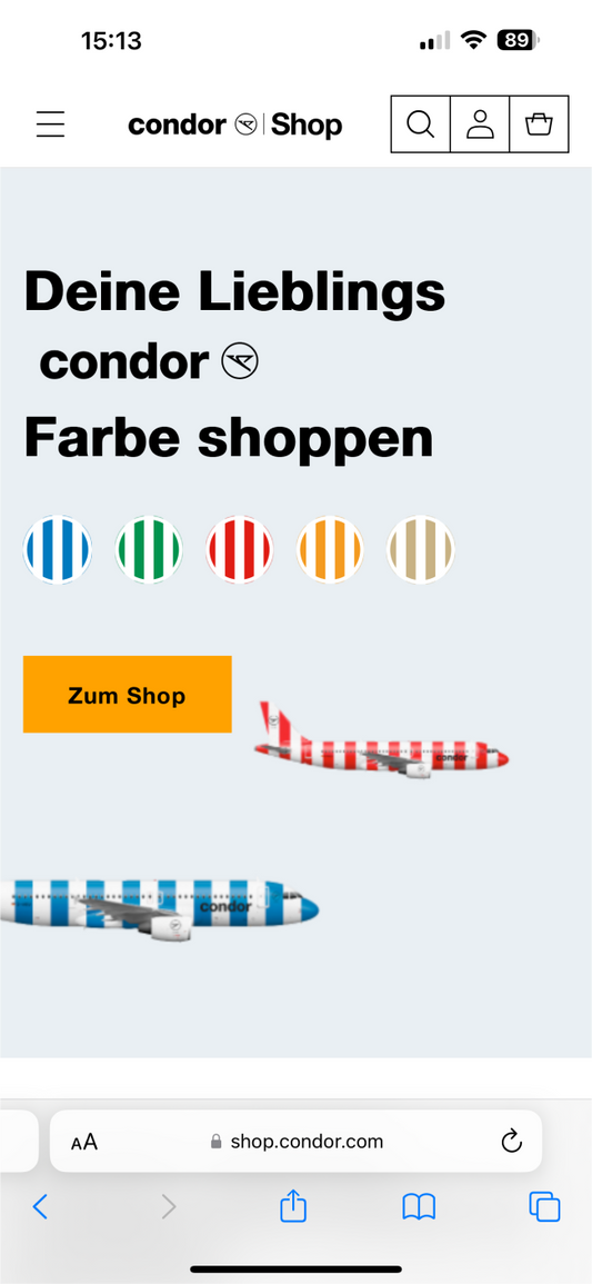 Condor Shop Referenz Shopify Agentur